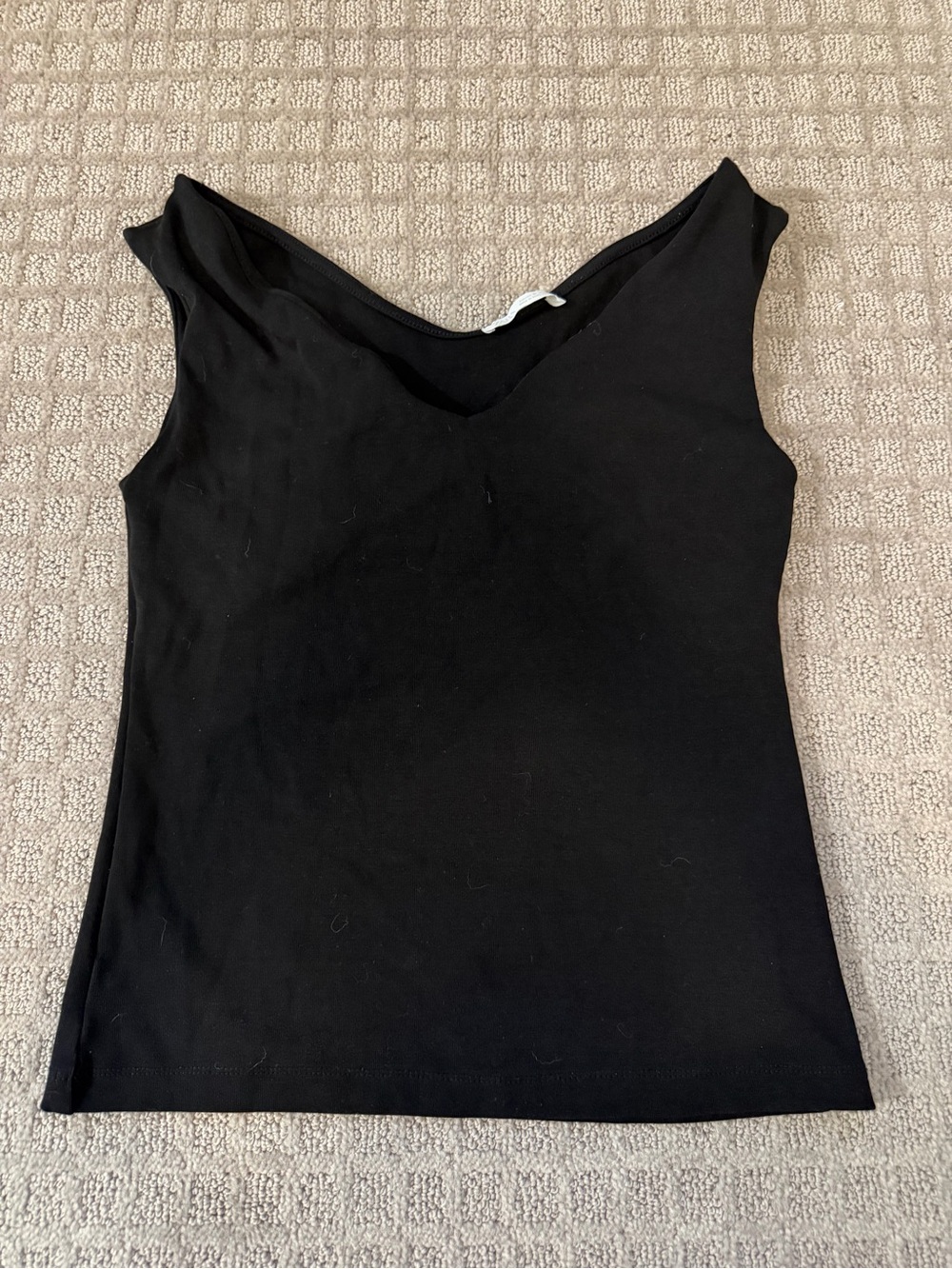 Zara Black V-Neck Sleeveless Tank